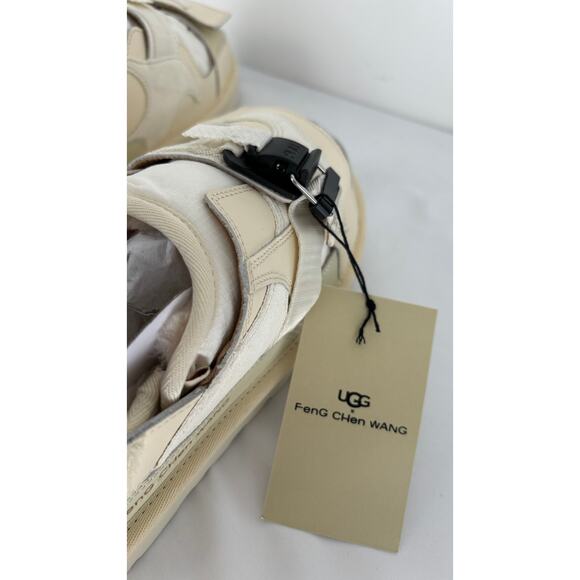 UGG X Feng Chen Wang Tasman Cream Mens 7 Womens 8 New Slipper Leather Suede - Picture 10 of 15